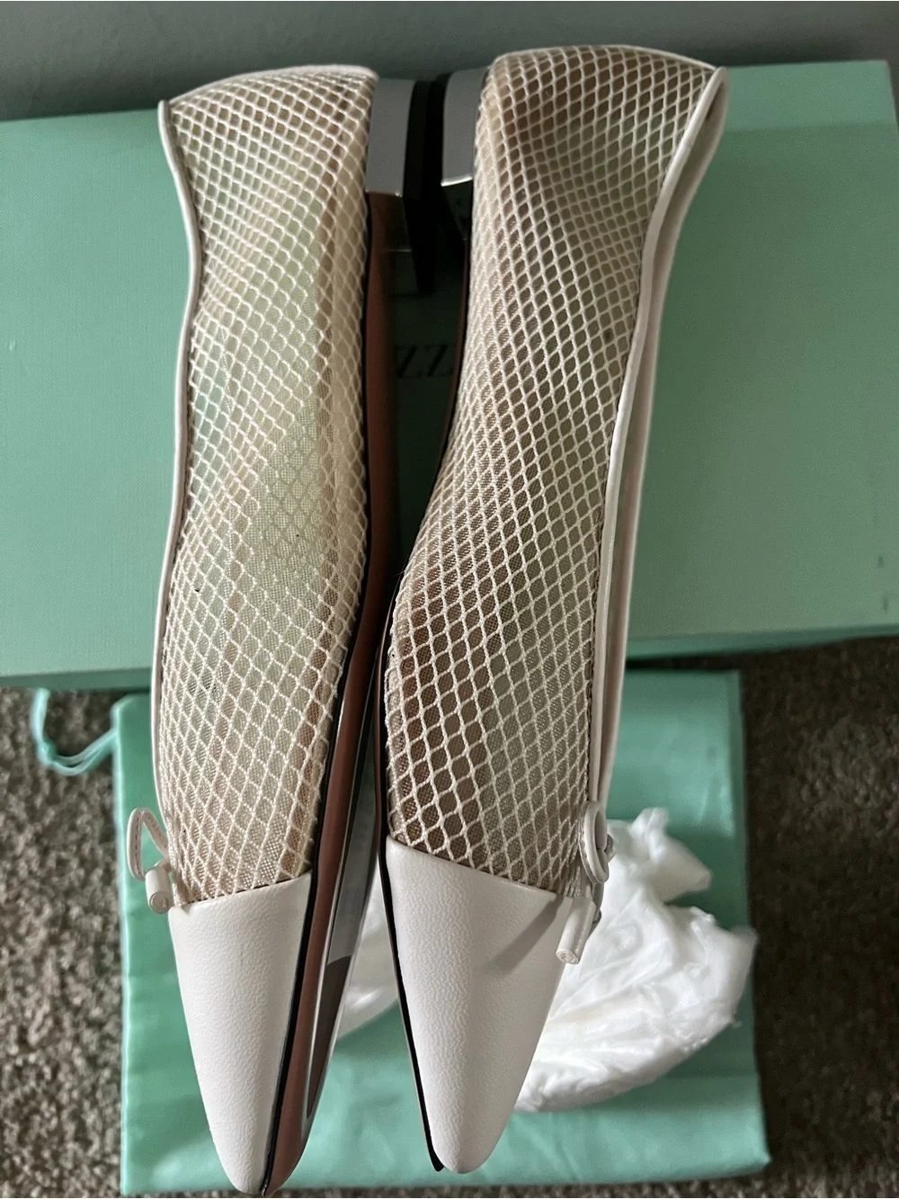 Aquazzura Gioia Mesh Flats - Picture 8 of 16